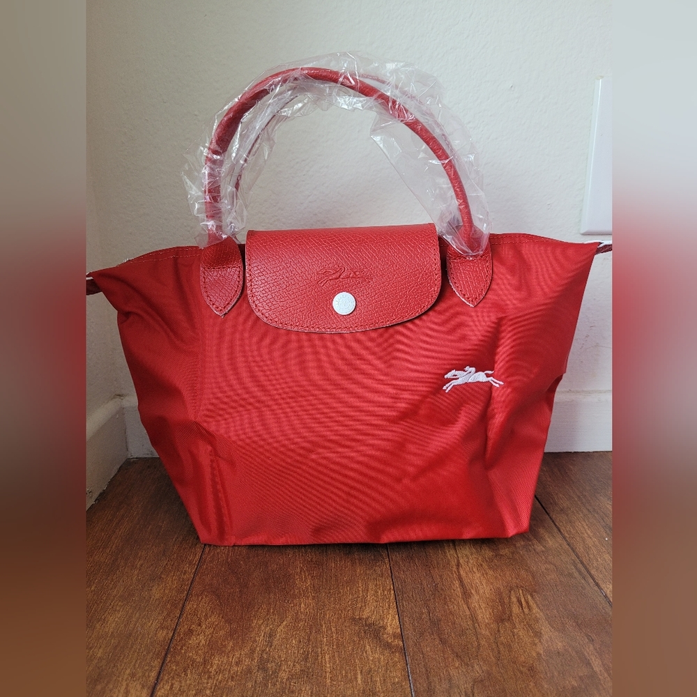 Longchamp Small Short Handle Vermillion